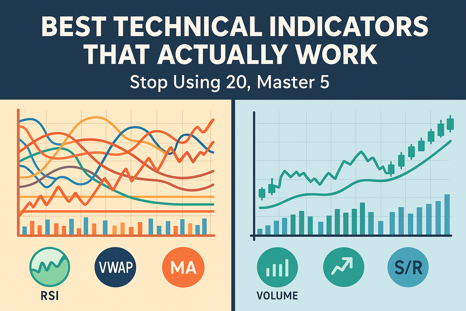 Best Technical Indicators for Stock Trading (The 5 That Actually Work vs The 20 That Don’t)