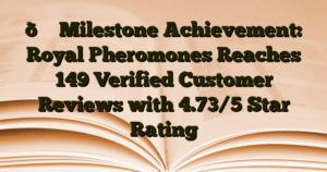 › 🎉 Milestone Achievement: Royal Pheromones Reaches 149 Verified Customer Reviews with 4.73/5 Star Rating 🎉 Milestone Achievement: Royal Pheromones Reaches 149 Verified Customer Reviews with 4.73/5 Star Rating