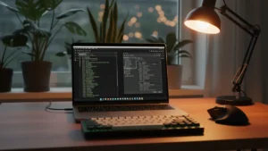 Linux desktop workspace showing NeoMutt terminal email client and Thunderbird GUI side by side on a developer's homelab setup in 2026