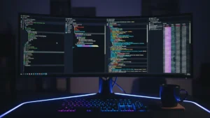 Four Linux terminal windows side-by-side comparing Bash, Zsh, Fish, and Nushell shells in 2026