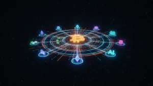 crypto-sector-rotation › crypto-sector-rotation Diagram illustrating crypto sector rotation with Bitcoin capital flowing outward to Ethereum, altcoins, DeFi, and AI tokens