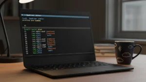 › how-to-configure-apparmor-on-linux Terminal showing sudo aa-status output with AppArmor profiles loaded in enforce mode on Ubuntu Linux