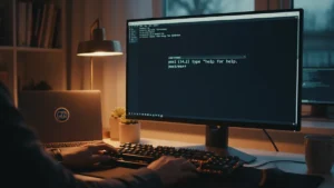 PostgreSQL psql command line prompt open in a Linux terminal during installation on Ubuntu and RHEL