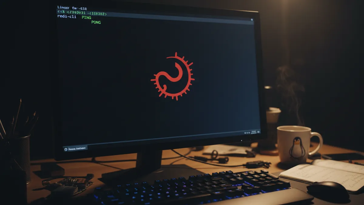 › how-to-install-redis-on-linux Linux terminal showing redis-cli returning PONG after a successful Redis installation on a server