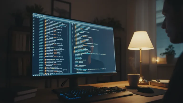 › how-to-use-find-command-in-linux Linux terminal showing find command output with colorful file paths in a dark room