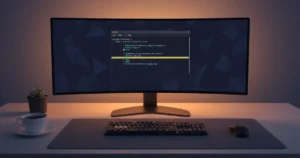 Terminal window showing fzf fuzzy finder search results on a Linux desktop