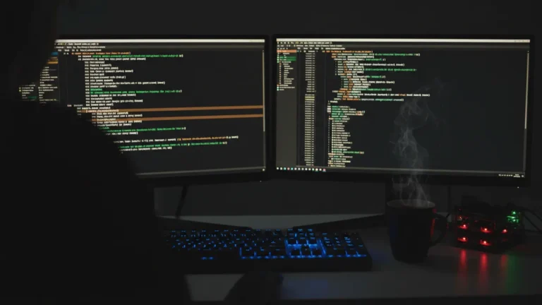 how-to-use-nftables-in-linux › how-to-use-nftables-in-linux Terminal window showing nftables firewall configuration and rules on a Linux server