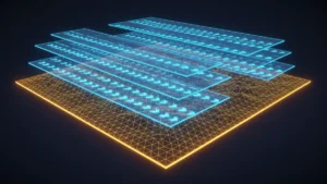 Arbitrum Layer 2 scaling solution illustration showing layered blockchain architecture above Ethereum