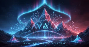 Avalanche AVAX blockchain ecosystem with interconnected subnet chains
