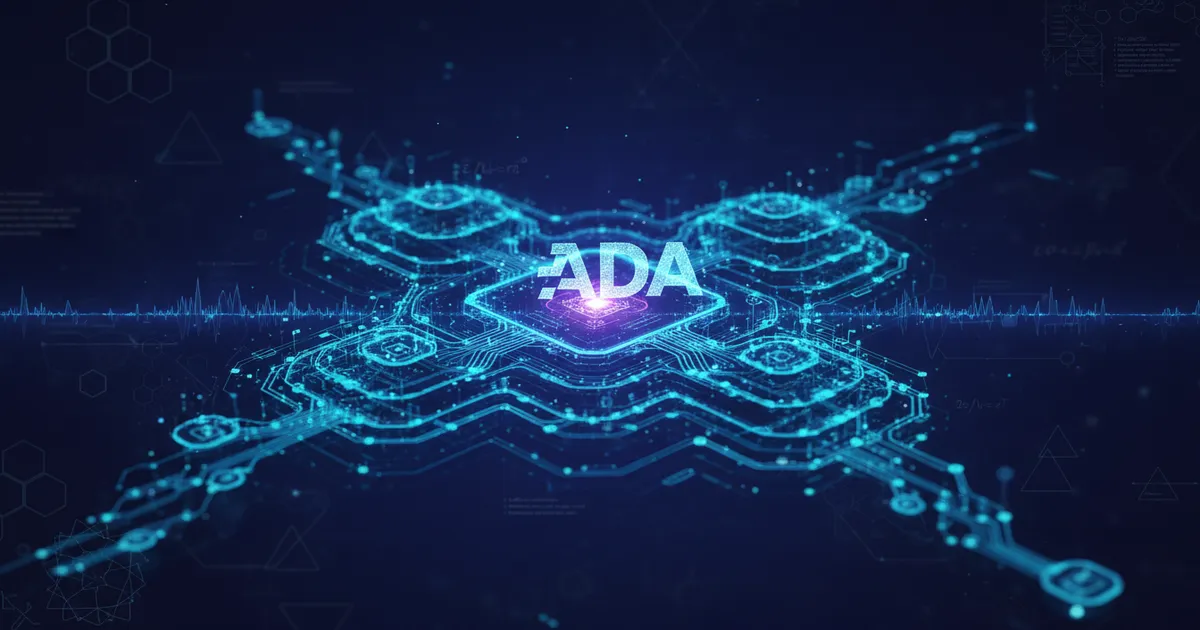 › what-is-cardano-crypto Cardano ADA blockchain network visualization showing layered architecture and proof of stake nodes