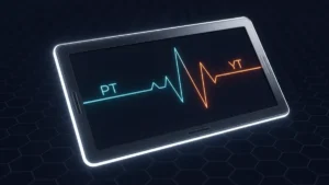 Pendle Finance yield tokenization concept showing fixed PT yield and variable YT yield curves split across a trading terminal display